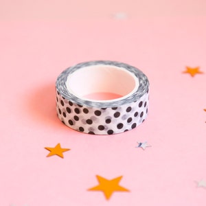 Black and White Classic Polka Dot Washi Tape