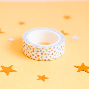 Pastel Aquarel Polka Dot Folie Washi Tape