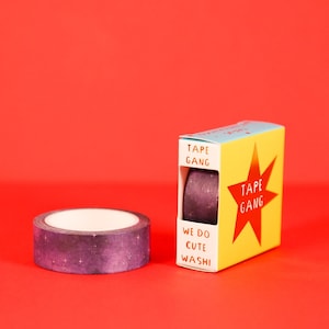 Mooie paarse sterrenhemel Washi Tape