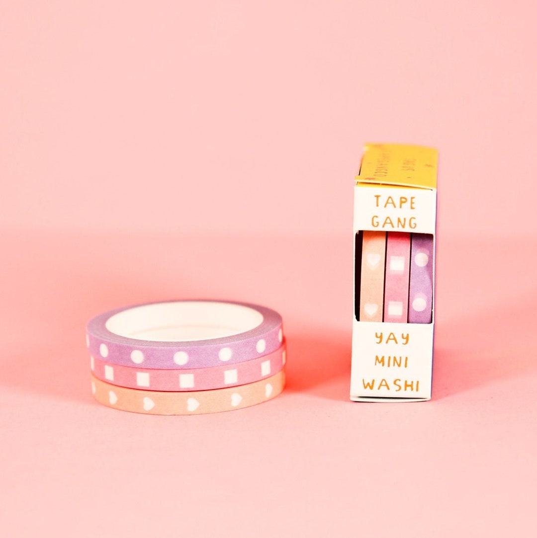 Set of 3 Mini Checklist Pastel Washi Tape Bullet Point Check Boxes - Etsy