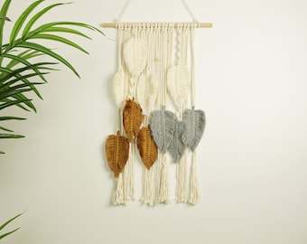 Macrame Wall Hanging, Boho Chic Rustic Home Décor Accents Wall Art, Aesthetic Room Décor Handmade