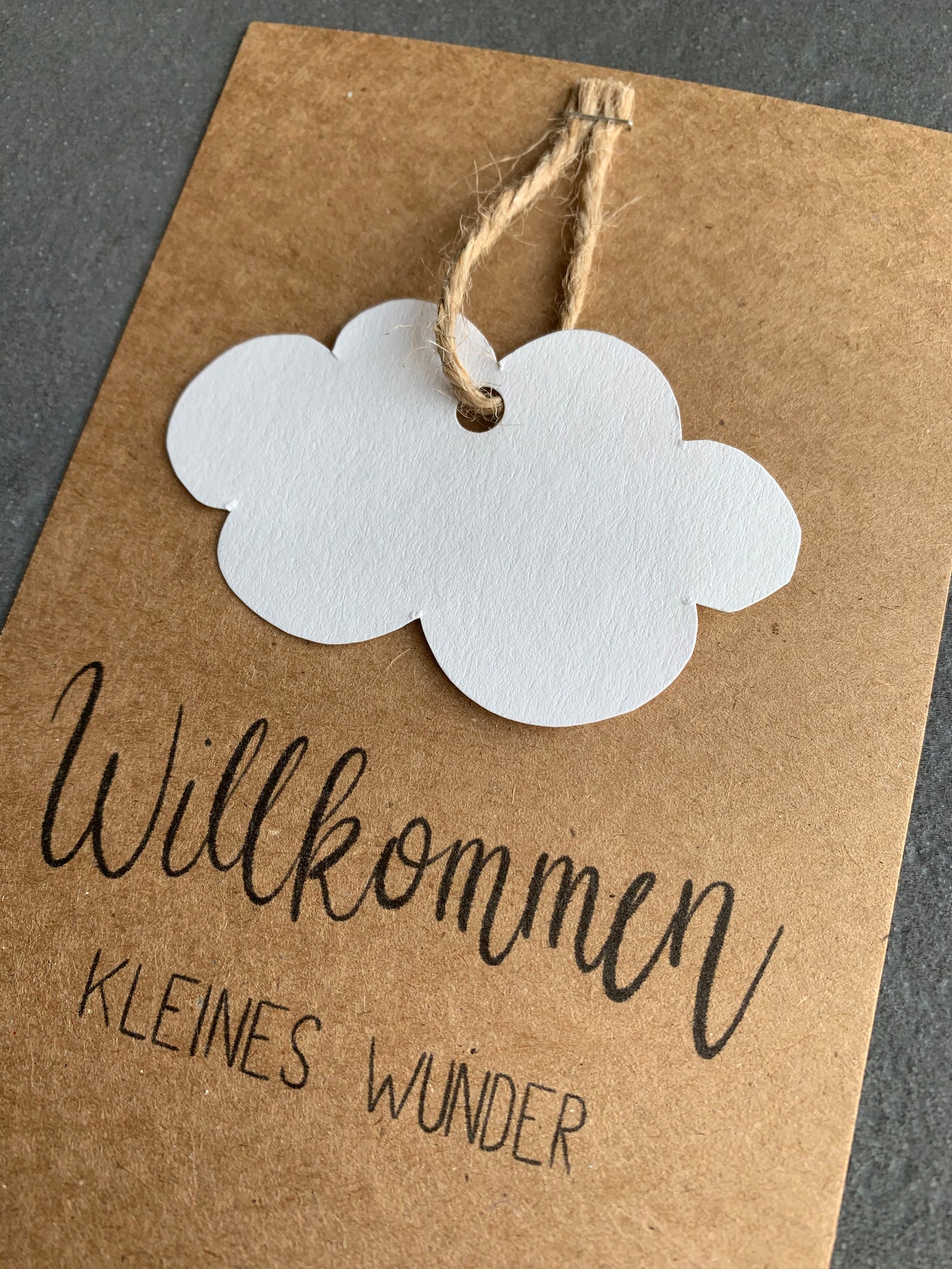 Karte Geburt Wolke Willkommen kleines Wunder Baby Postkarte | Etsy