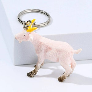 Goat Charm Keychain