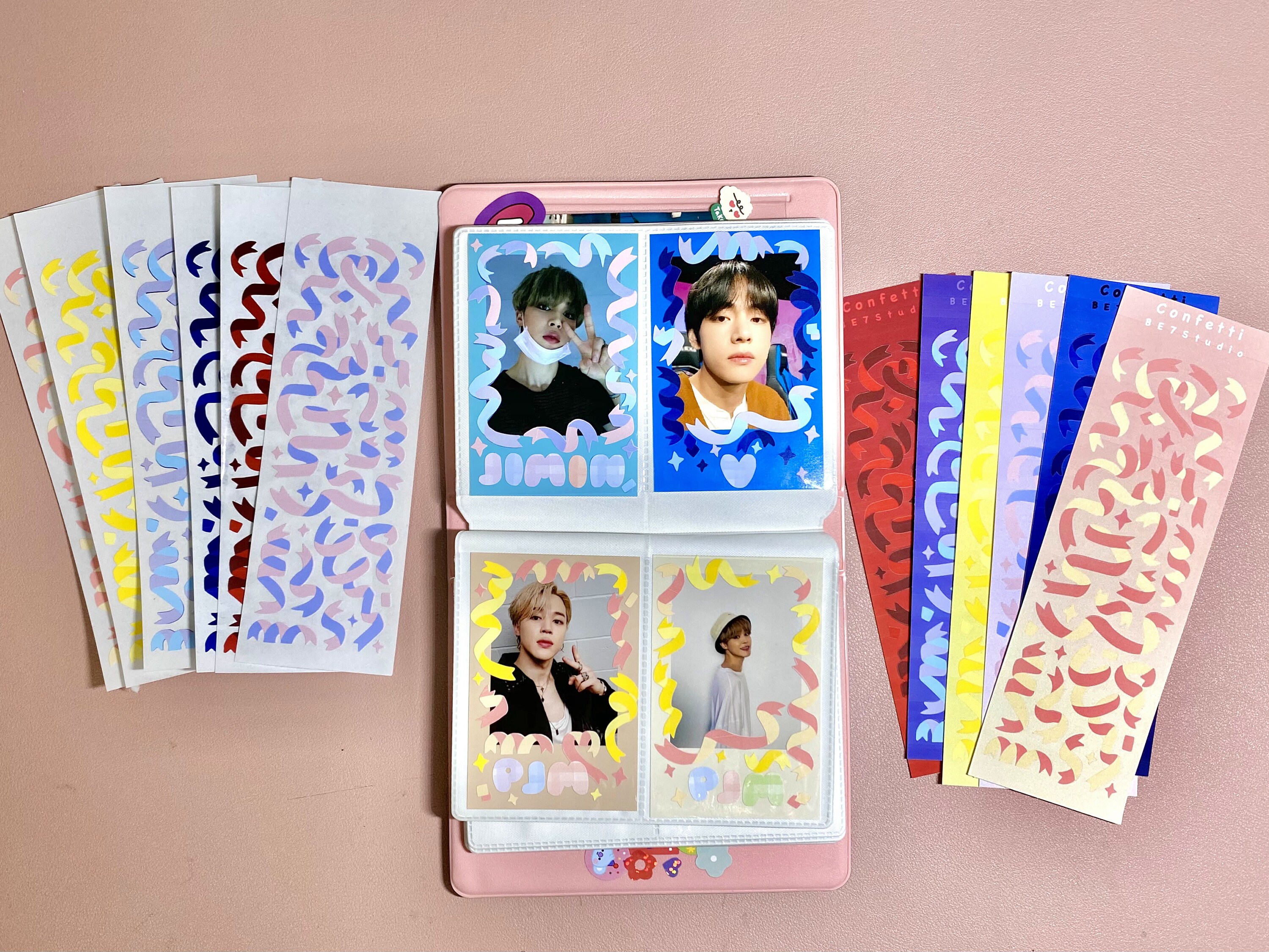 BE7 Confetti Deco Sticker Bundle Kpop Polaroids Decoration Etsy