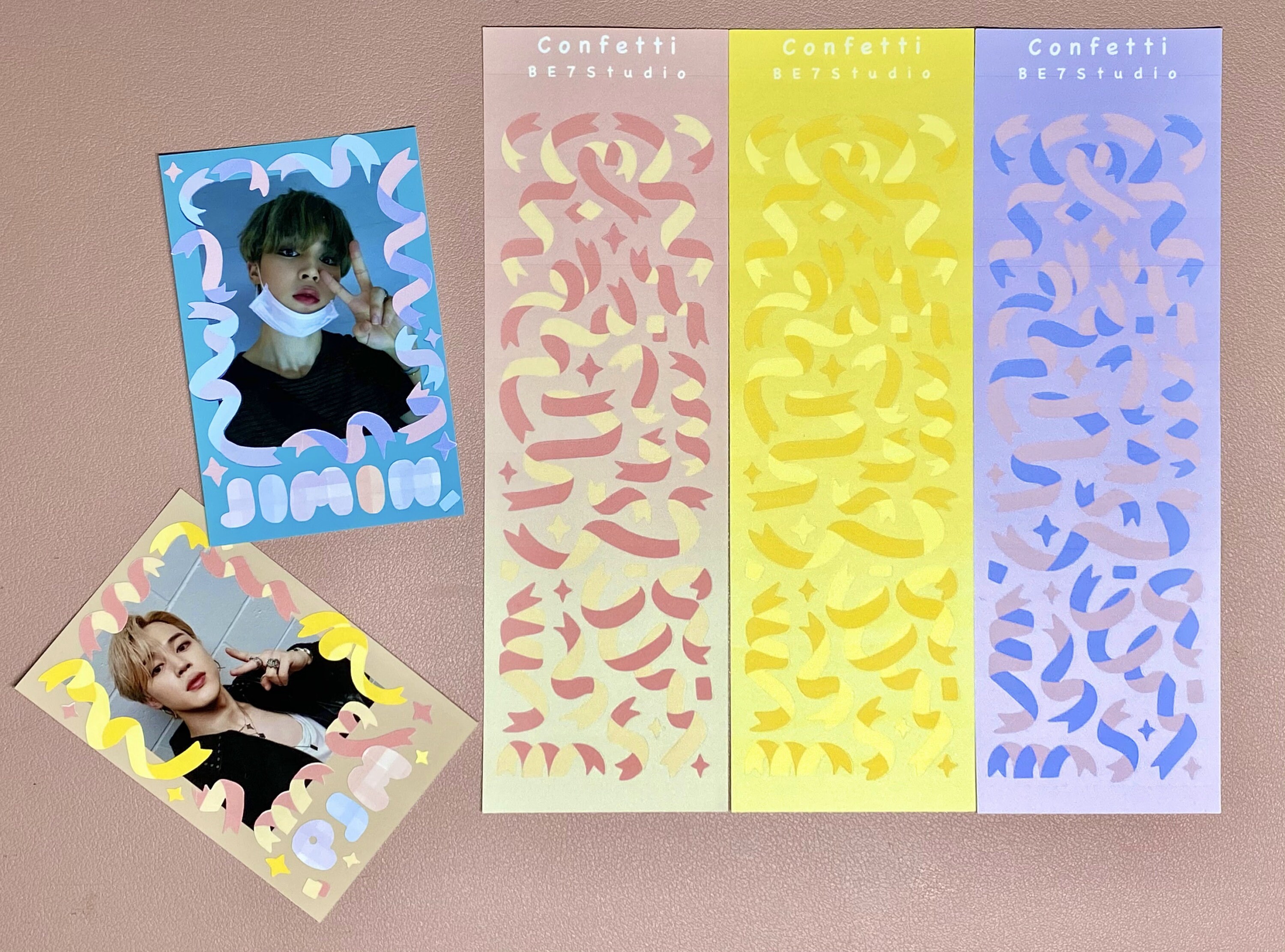 BE7 Confetti Deco Sticker Bundle Kpop Polaroids Decoration Etsy