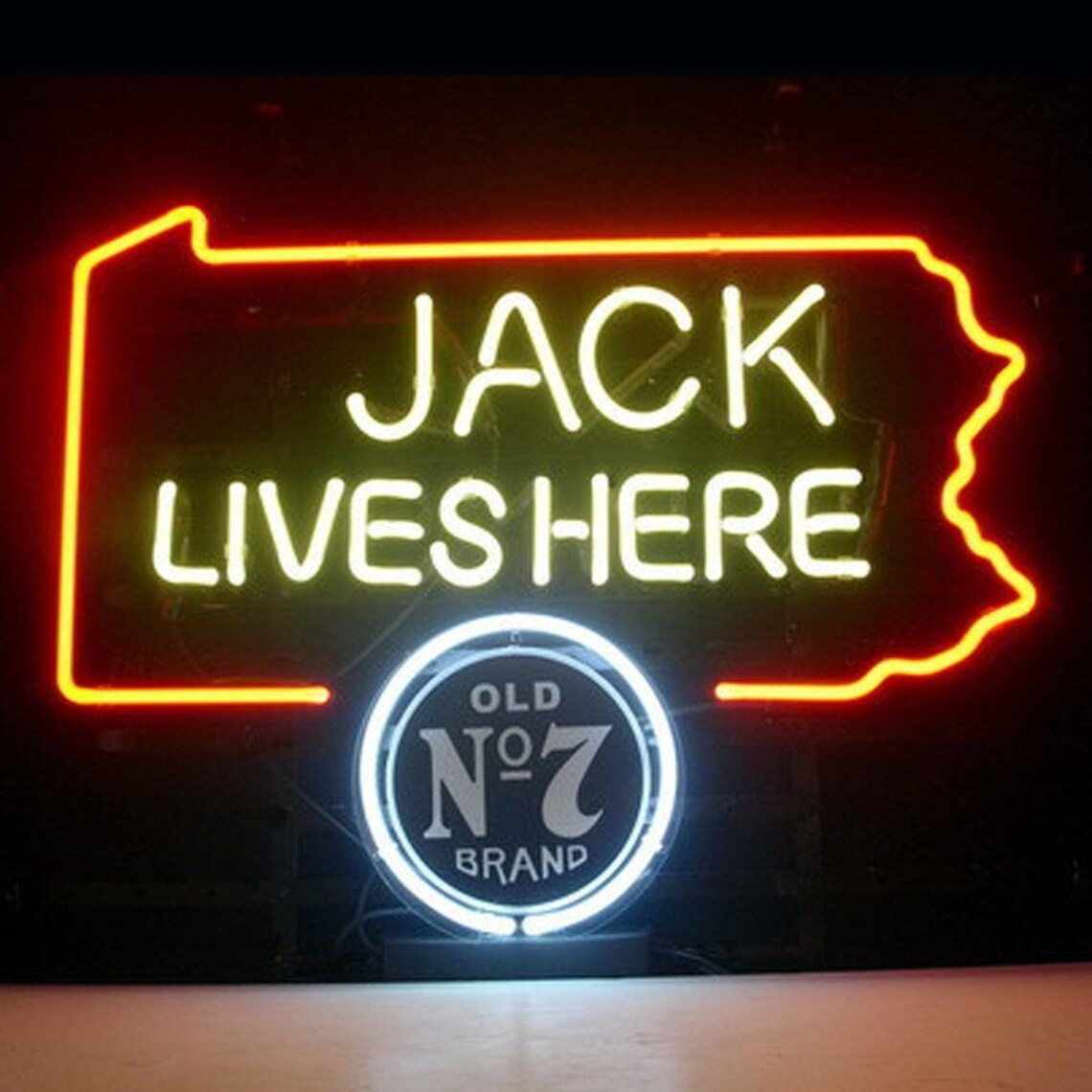 Handcrafted Jack Lives Here Pennsylvania Map Old No.7 Whiskey Etsy