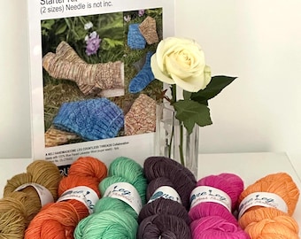 Sock Kit (Bag) Hand Dyed Yarn - UK