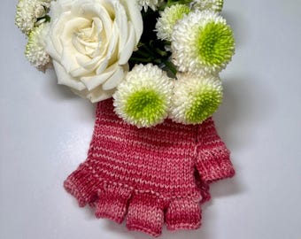 Hand Dyed/Handmade Knitted Fingerless Gloves UK