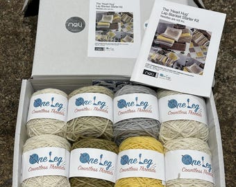 Heart Hug Knee Blanket Starter Kit (Boxed) - Hand Dyed Corriedale (Light Aran) UK