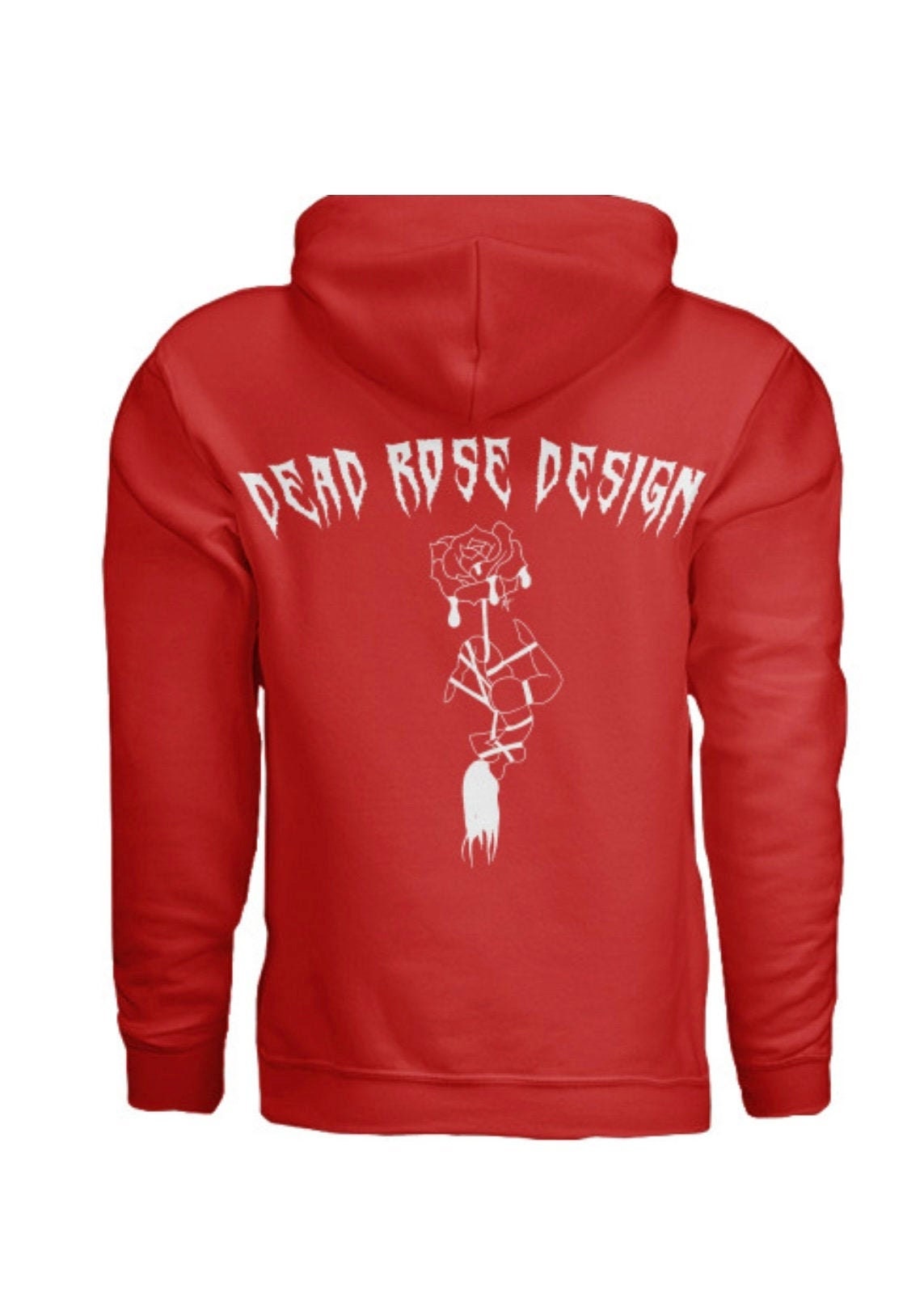 Tied Up Hoodie Red Etsy
