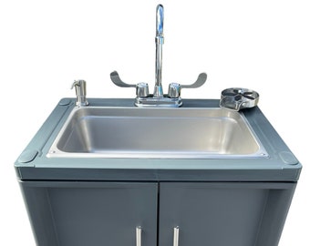 Portable Sink Hand washing, Self contained Hot & Cold Water. Cup-washer 2024.