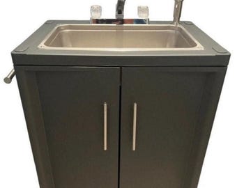 Portable Sink mobile Handwashing, Self contained, Hot & Cold Water. Basic 2022