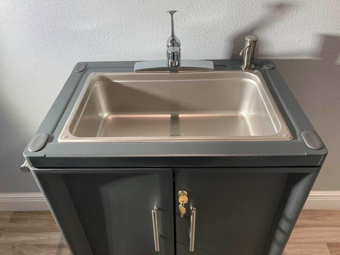 Portable Sink Hand Wash With Hot & Cold Water Self Contained. | Etsy - Portable Hand Washing Sink With Hot Water