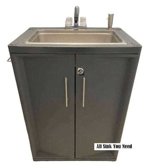 Portable sink cabinet online
