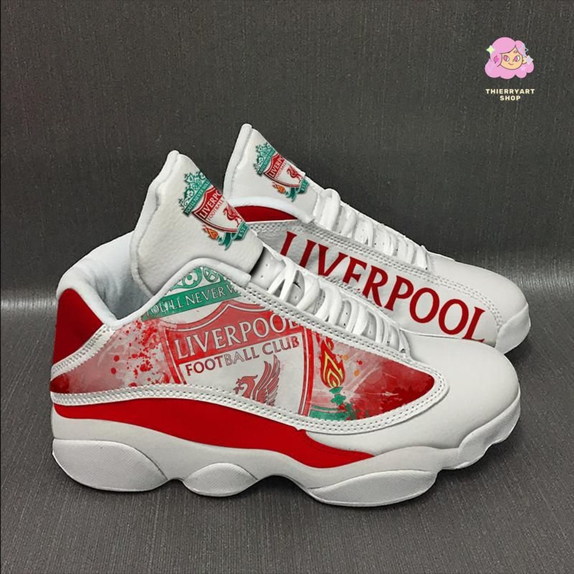 Liverpool Football Premier League Ver1 Air Jordan 13 Jd13 Etsy