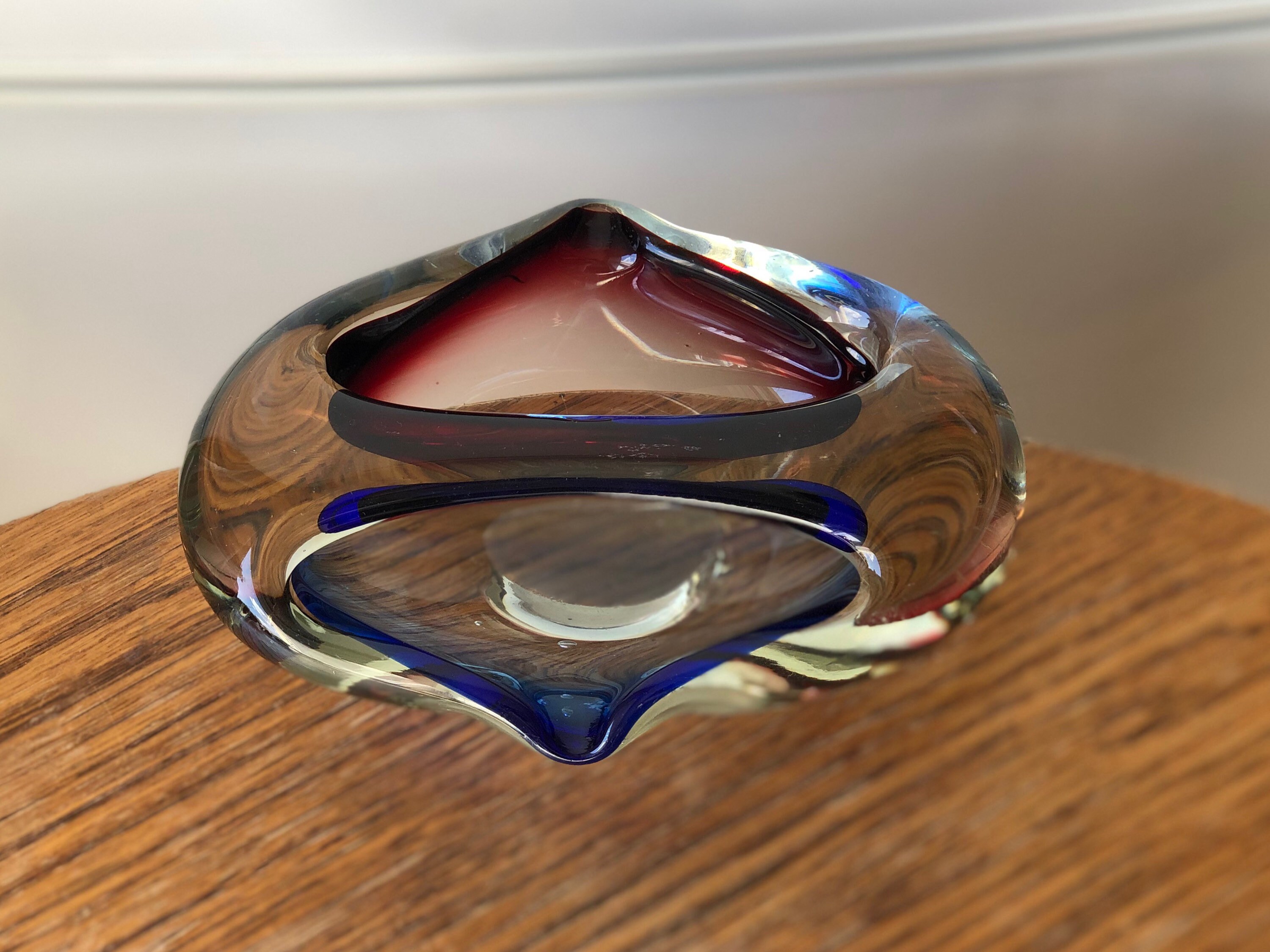 Vintage Murano glass ashtray glass candy bowl glass trinket Etsy