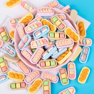 Cute Dessert Serie a tema Decorazione Cabochon Forniture fai-da-te Decorazione fermaglio per capelli Charms Kawaii #011