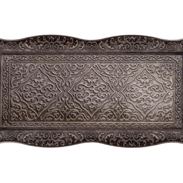 Bandeja rectangular, Bandeja para servir, Bandeja para tazas de café, Bandeja de latón, Bandeja decorativa, Bandeja para té, Bandeja para servir té y café expreso con asa de metal