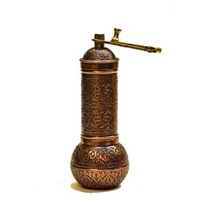 Super Turkish Traditional Coffee Grinder Mill  Big 18 cm Free US Adjustable Manual DIY Multicolor