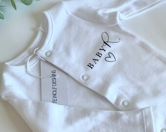 initial baby clothes