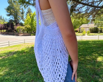 Crochet Market Tote Bag - Any Color