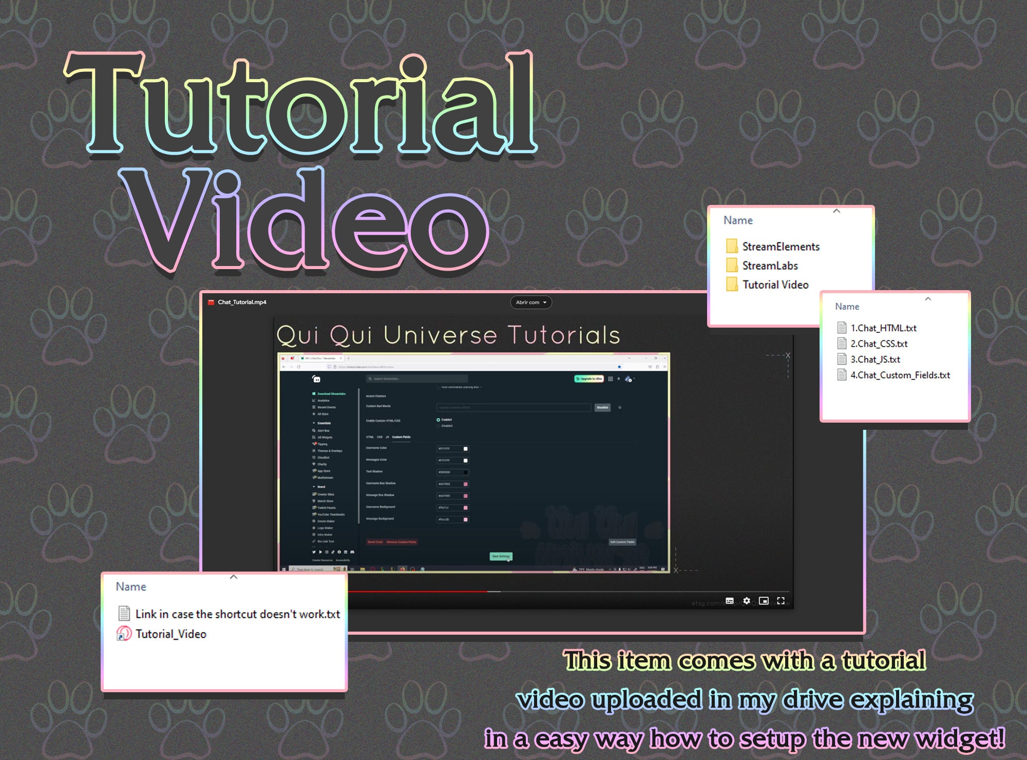 Customizable Chat Box Rounded Rectangle Widget for Stream - Color ...