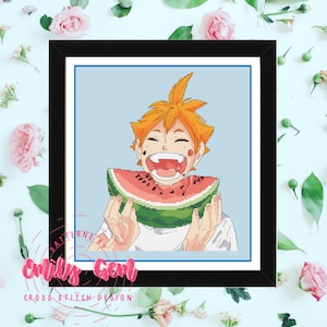 Cross Stitch &quot;Haikyu!! Watermelon&quot; PDF Pattern
