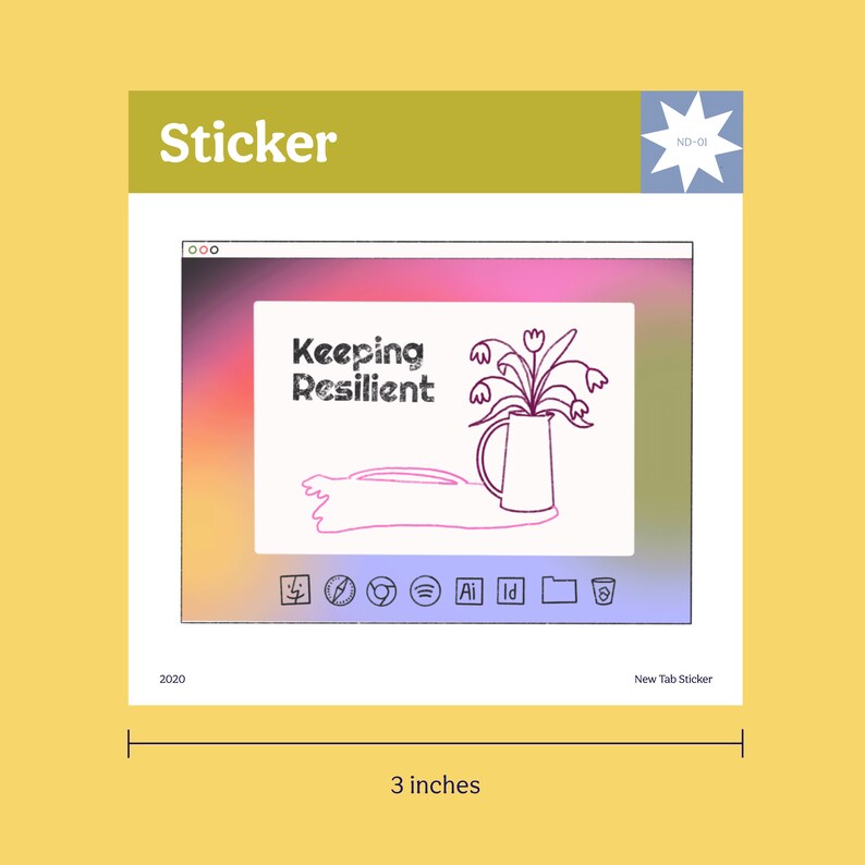 Keeping Resilient Sticker Vinyl Fade Resistant Waterproof Etsy