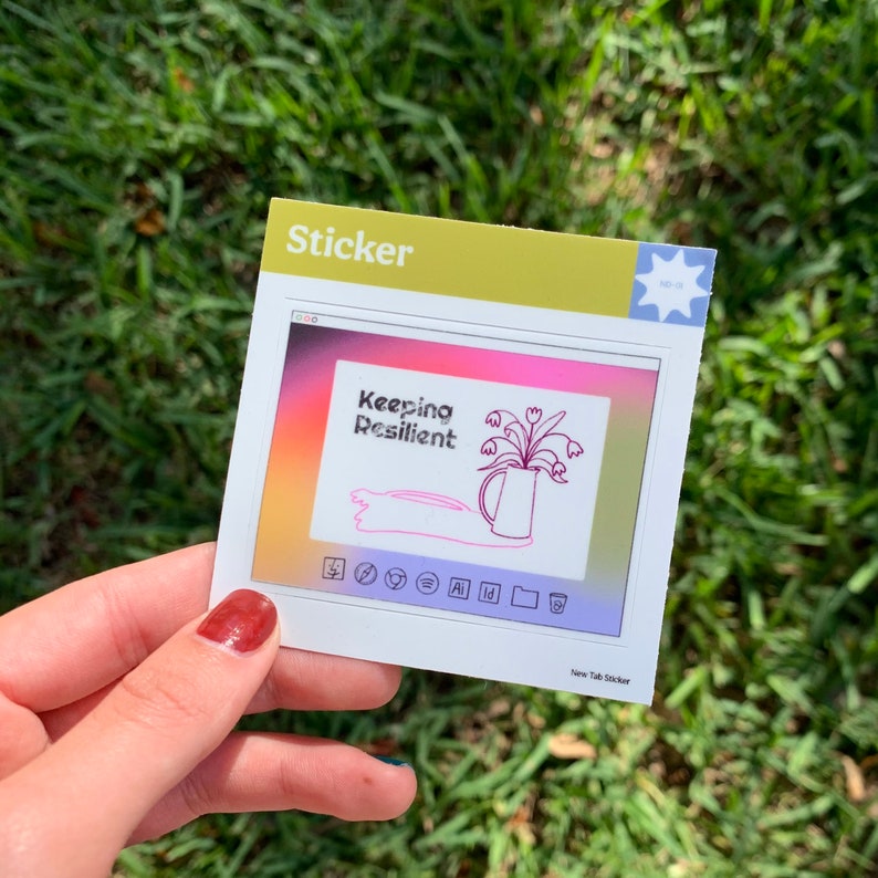 Keeping Resilient Sticker Vinyl Fade Resistant Waterproof Etsy