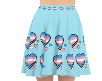 Falda transgénero / XS - 3XL / Bandera transgénero / Ropa transgénero / Regalos transgénero / Chica transgénero / Orgullo transgénero - Azul