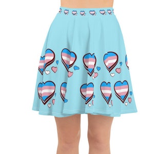 Transgender Skirt | XS - 3XL | Transgender Flag | Transgender Clothes | Transgender Gifts | Transgender Girl | Transgender Pride - Blue
