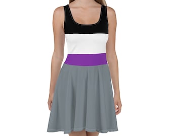 デミセクシャル ドレス | XS - 3XL | デミセクシャル プライド | デミセクシャル フラッグ | デミセクシャル カラー | デミセクシャル アパレル | デミ プライド | デミ ノースリーブ