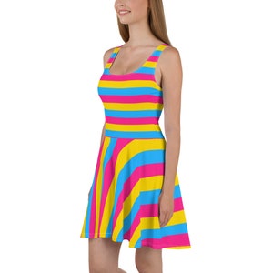 Pansexual Flag Dress | XS - 3XL | Pansexual Flag | Pansexual Pride | Pansexual Colors | Pansexual Clothing | Pansexual Gifts | Pan Pride