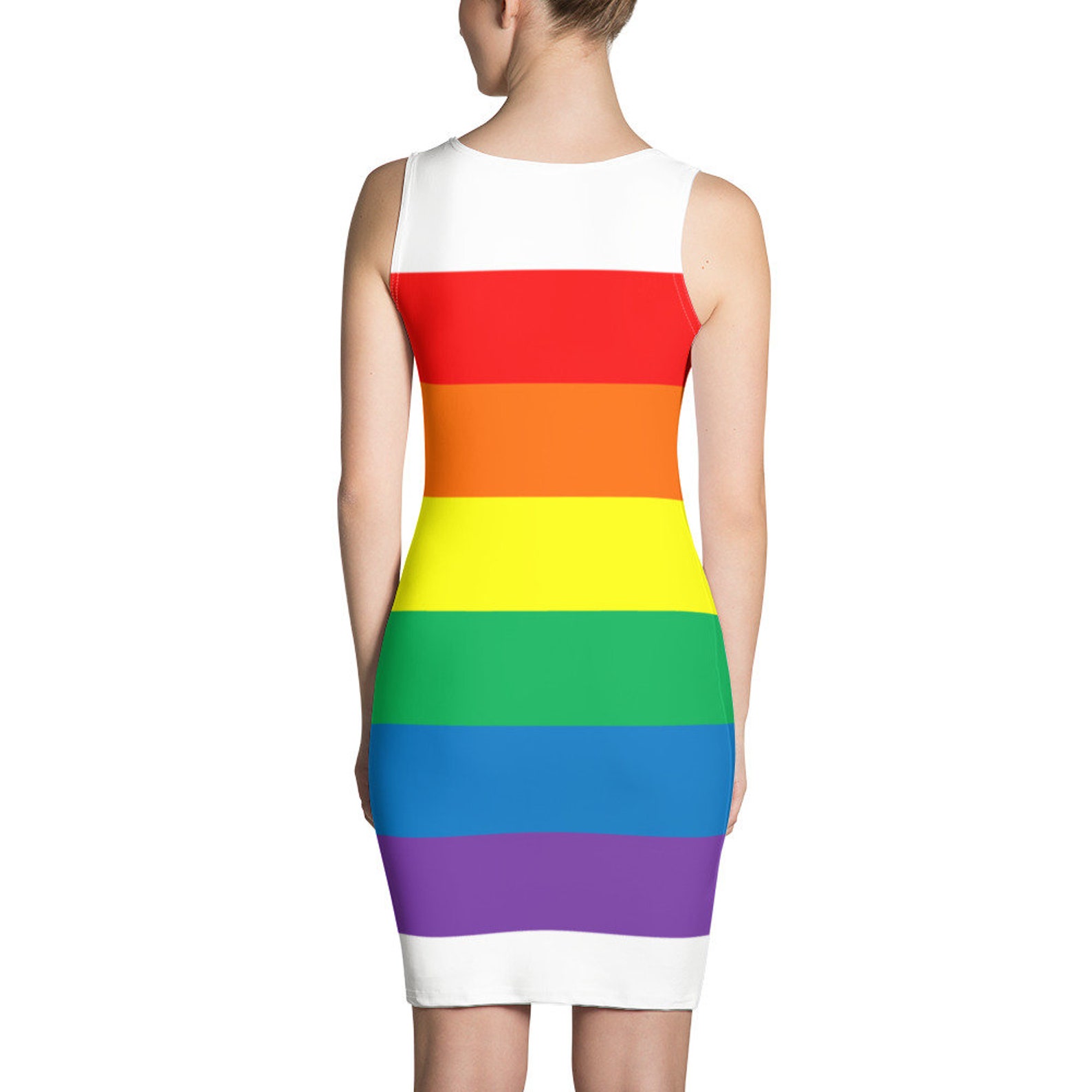 Elegant Gay Pride Dress XS XL Gay Pride Dress LGBT Etsy