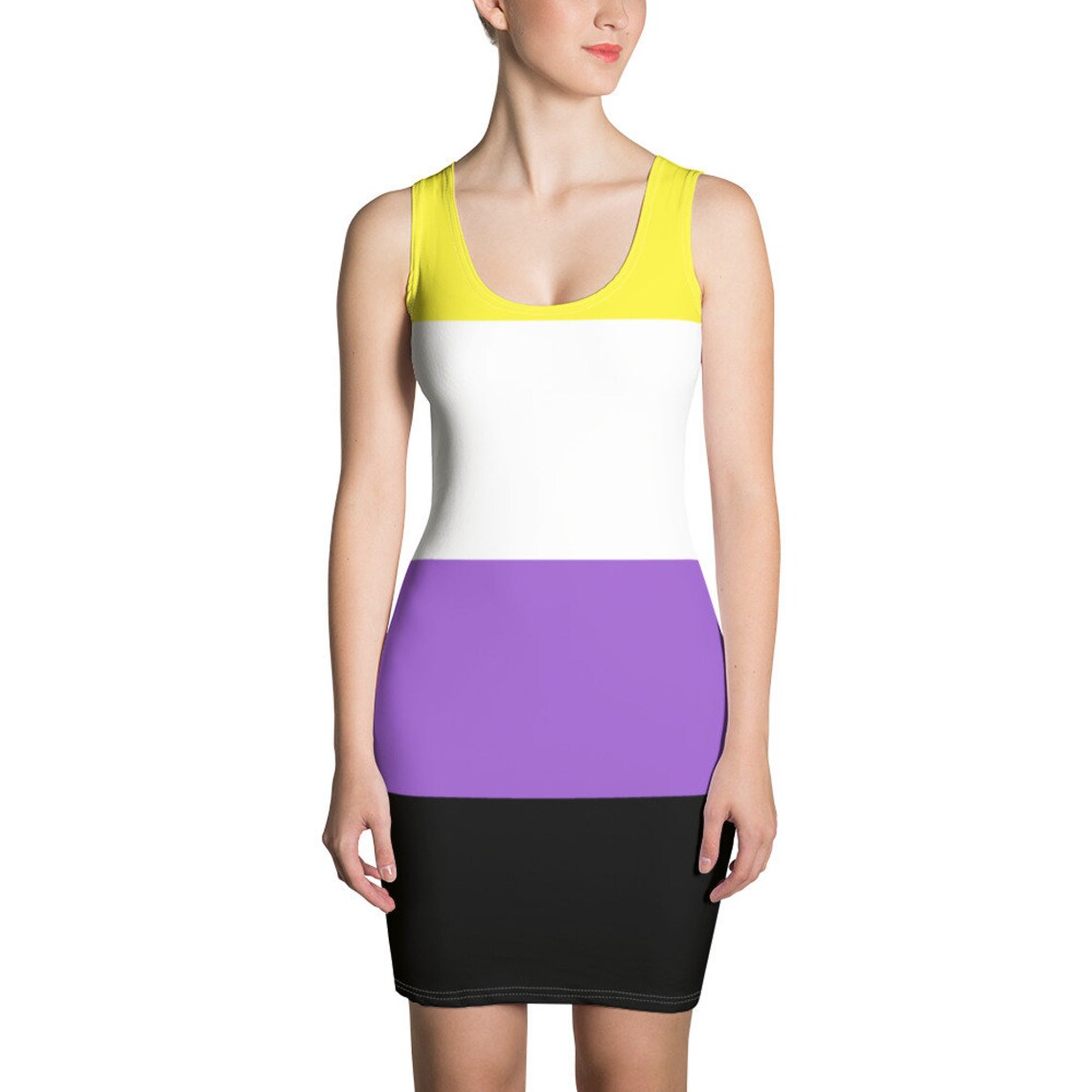 Nonbinary Flag Dress XS XL Non Binary Nonbinary Etsy