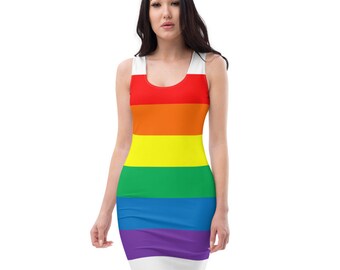 Elegante vestido de orgullo gay / XS XL / Vestido del - Etsy México Elegante vestido de orgullo gay / XS XL / Vestido del - Etsy México