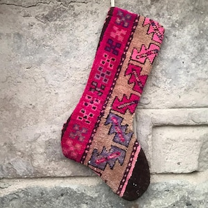 christmas rug stockings - christmas kilim stockings - handmade rug stockings - Xmas stockings - new year stockings - wall decor stockings
