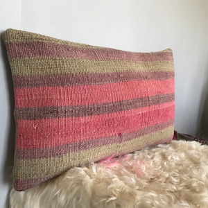 12x20 home decor pillow - pillow covers - turkish pillow rug - decoration pillow case - anatolian pillow kilim rug - handmade pillows rugs