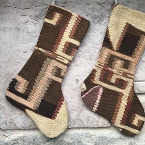 Calza di Natale Kilim: tappeto turco vintage, arredamento boho