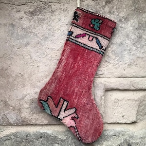 christmas rug stockings - christmas kilim stockings - handmade rug stockings - Xmas stockings - new year stockings - wall decor stockings