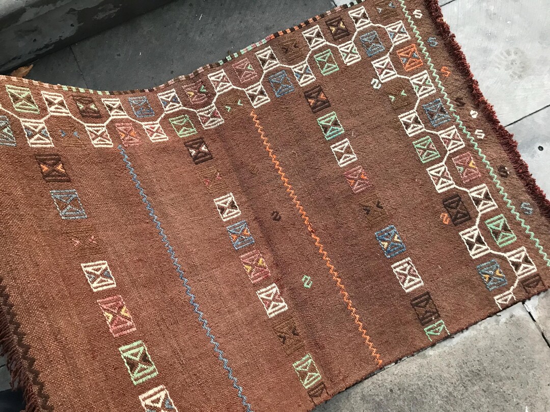Small Kilim Rug - Turkish Cicim Rug - Amazing Kilim Cecim - Kilim ...