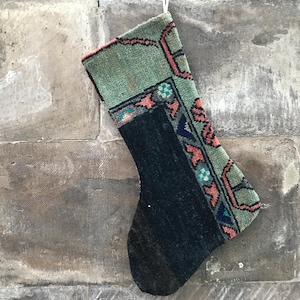 christmas rug stockings - christmas kilim stockings - handmade rug stockings - Xmas stockings - new year stockings - wall decor stockings