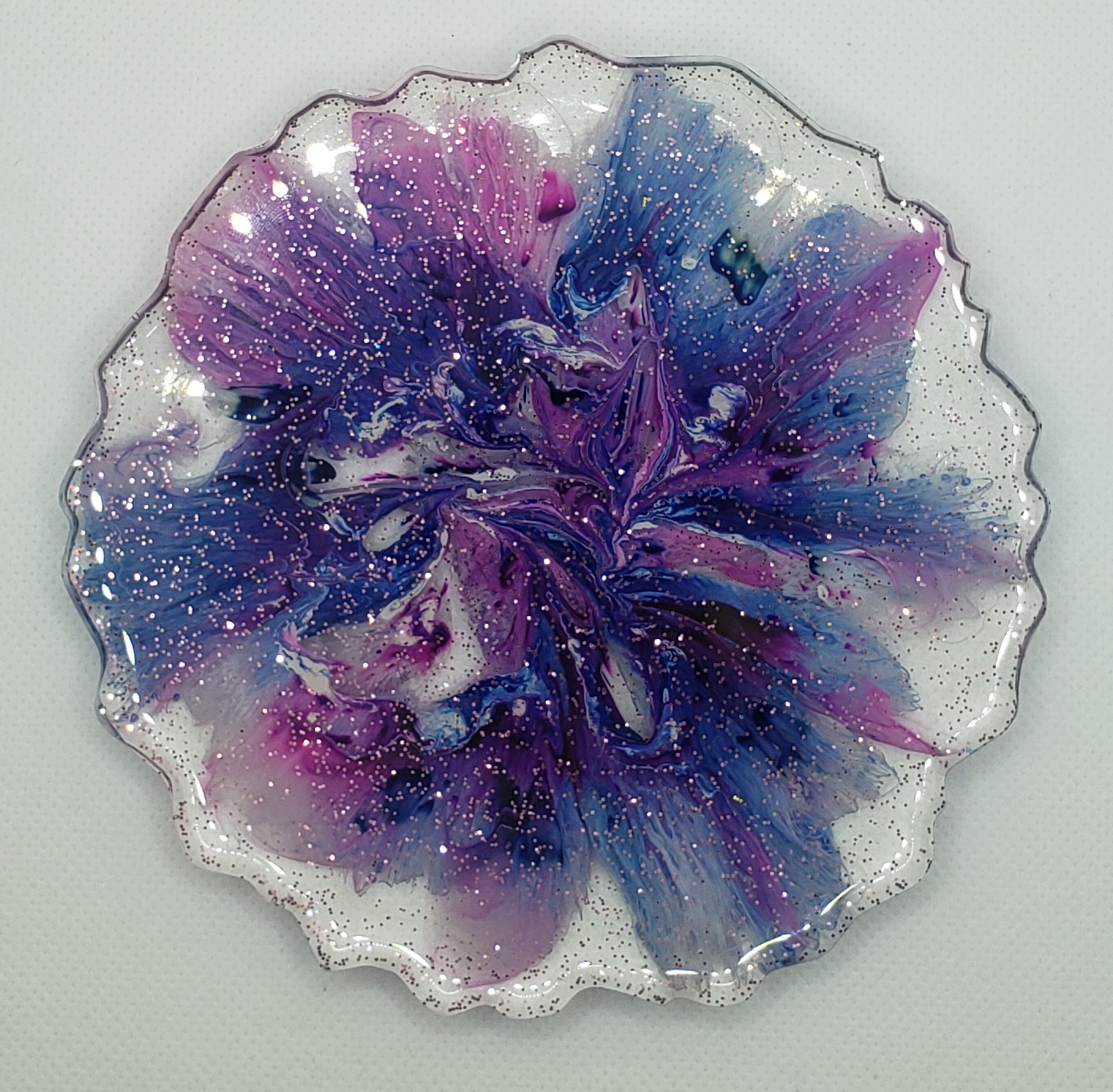 Sous-verres en résine/sous-verres en résine rose violet et | Etsy