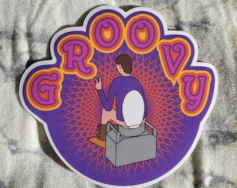 Groovy groover stickers rafting canoeing river running