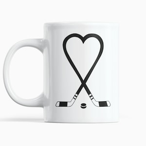 Hockey speler koffie mok cup, cadeau voor ijshockeyspeler, hockey fan mok ik hou van ijshockey mok, aangepaste ijshockey, hockey speler cadeau,