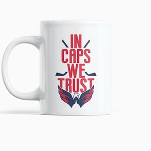 Washington Capitals Coffee Mug, Hockey, Puck Mug