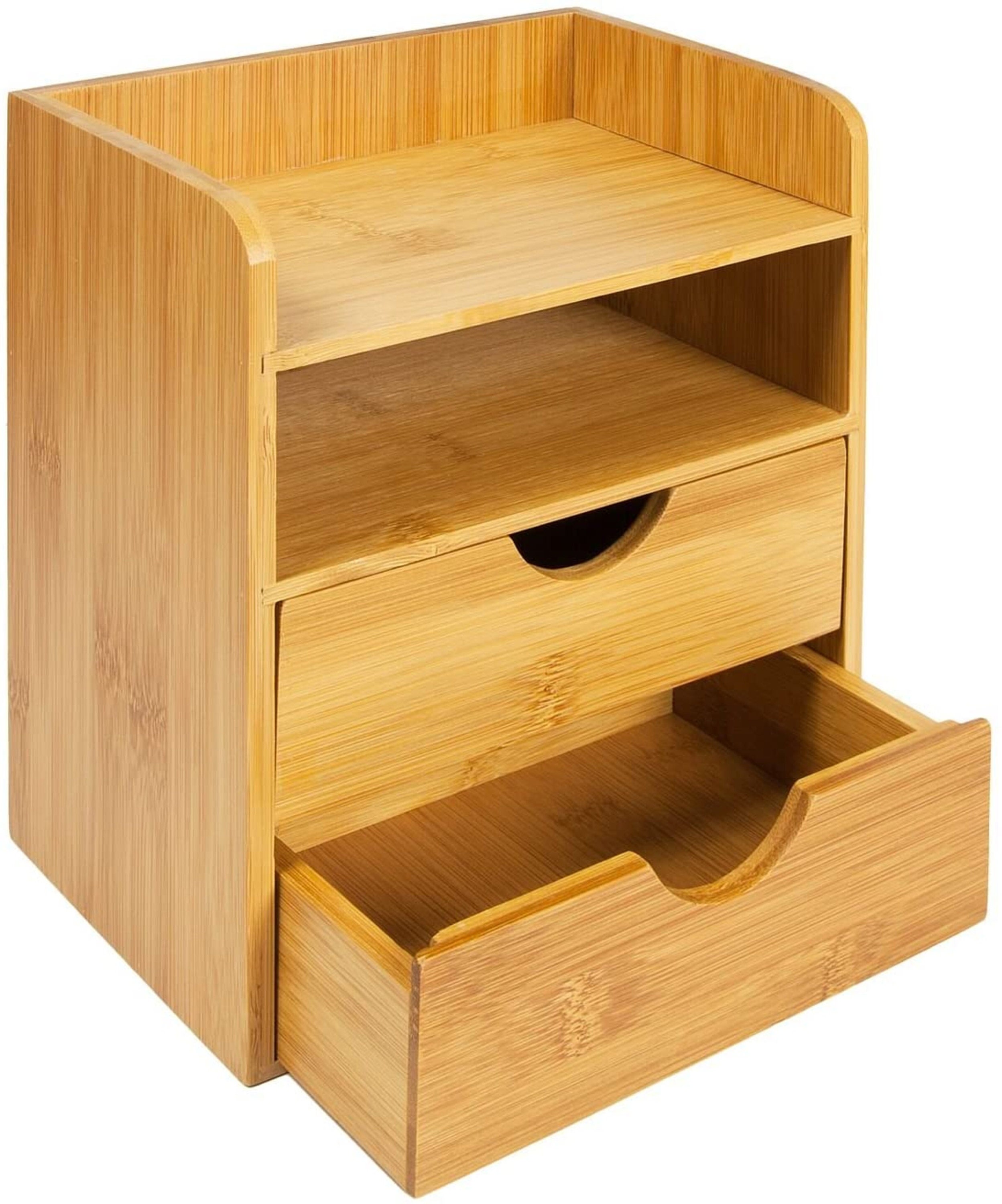 Mini Desk Top Storage Organizer 2 Shelf and 2 Pull Out Etsy