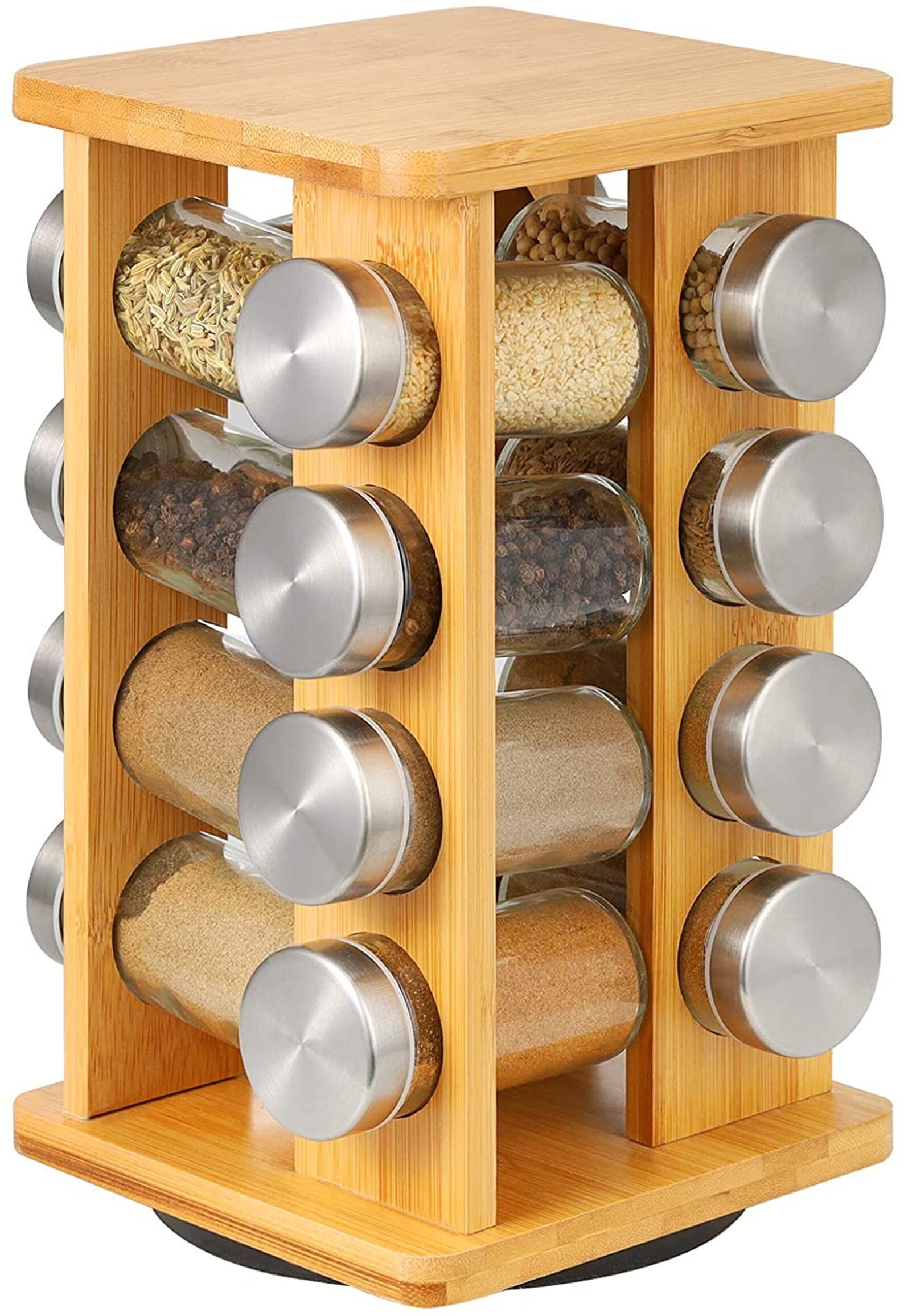 Countertop Herb and Spice Holder Rack Organizer with 16 Empty Etsy