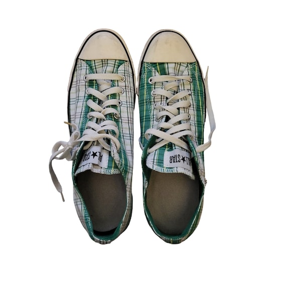 Vintage Tartan Plaid Converse All-Stars