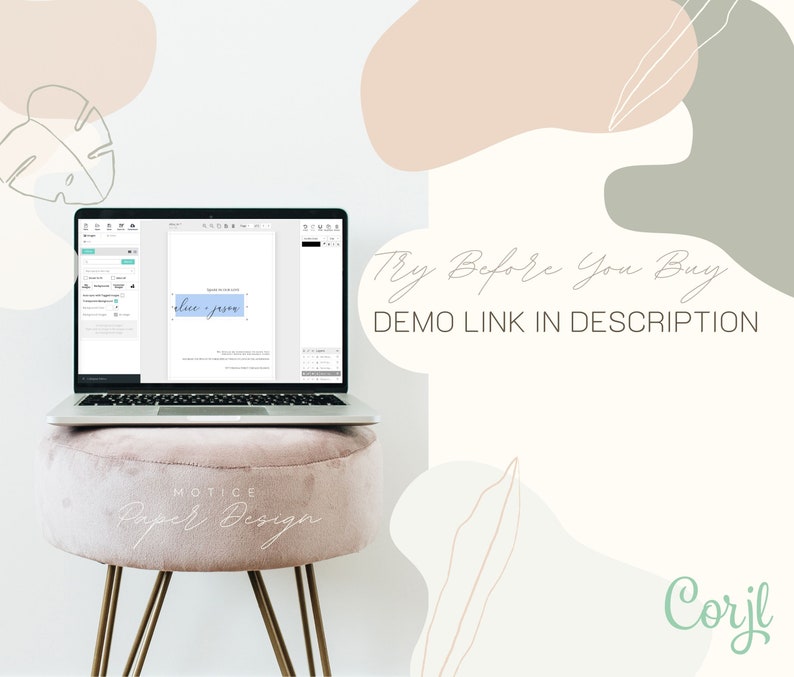 Downloadable #MIA Minimalist Green Save The Date Template Sage Wedding Save The Date Card DIY Editable Modern Save the Date Template
